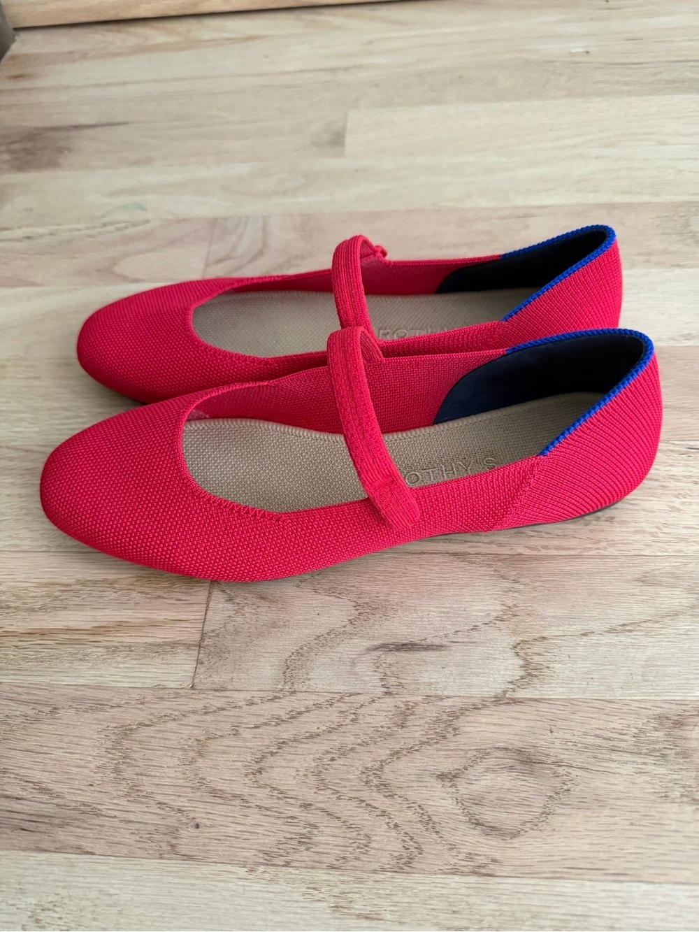 Rothy’s The Square Mary Jane Lollipop Red Size 7.5 - Picture 5 of 8